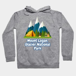 Mount Logan, Glacier National Park Hoodie